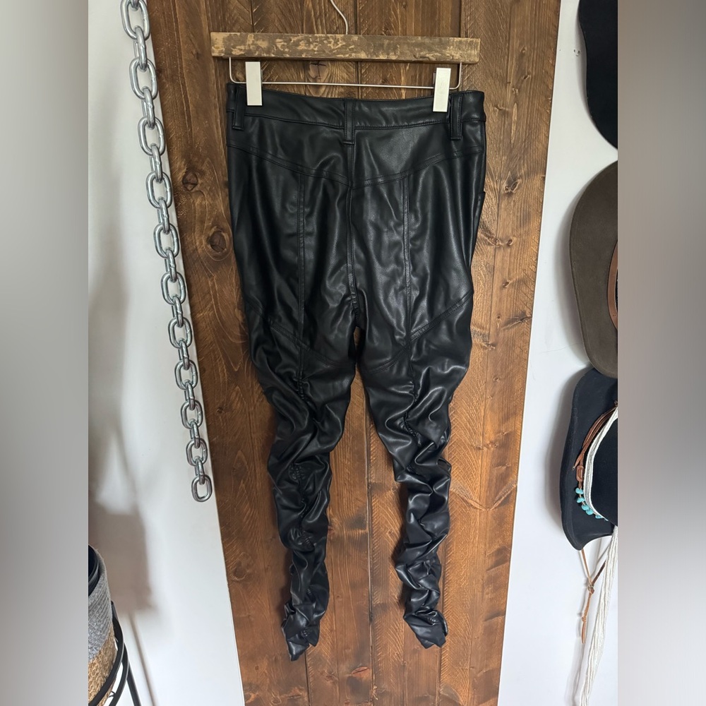 Free People All Shook Up Vegan Leather Pants - Picture 5 of 5